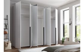 Drehtürenschrank Kevo, weiß, 270 x 225 cm, inkl. Spiegeltüren