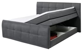 Boxspringbett Sacramento B2, anthrazit, 180 x 200 cm
