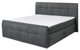 Boxspringbett Sacramento B2, anthrazit, 180 x 200 cm