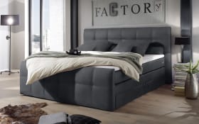 Boxspringbett Sacramento B2, anthrazit, 180 x 200 cm