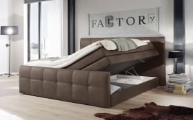 Boxspringbett Sacramento B2, braun, 180 x 200 cm