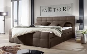 Boxspringbett Sacramento B2, braun, 180 x 200 cm