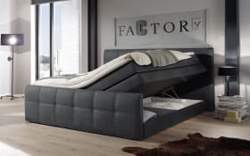 Boxspringbett Sacramento B2, schwarz, 180 x 200 cm