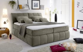 Boxspringbett Toledo 3, schlamm, 180 x 200 cm