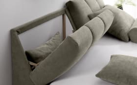 Boxspringbett Toledo 3, schlamm, 180 x 200 cm