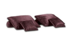 Kissen- Set 6-teilig, aubergine