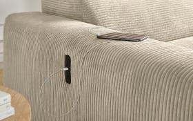 Wohnlandschaft Slider, greige, inkl. Funktionen