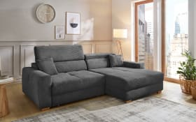 Wohnlandschaft Slider, dunkelgrau, inkl. Funktionen