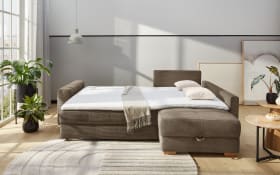 Wohnlandschaft Sunset, taupe, inkl. Schlaffunktion