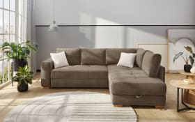 Wohnlandschaft Sunset, taupe, inkl. Schlaffunktion