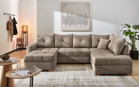 Wohnlandschaft Abby, taupe, inkl. Funktionen