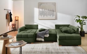 Wohnlandschaft Abby, grün, inkl. Funktionen