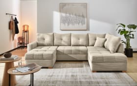 Wohnlandschaft Abby, greige, inkl. Funktionen