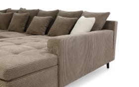 Wohnlandschaft Montevideo, taupe, inkl. Kissen 
