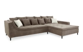 Wohnlandschaft Montevideo, taupe, inkl. Kissen 