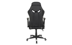 Gaming Stuhl G30, Mikrofaser schwarz, Absetzung Kunstleder weiß