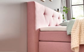 Boxspringbett BX1370 Frieda, rosa, 140 x 200 cm, inkl. Bettkasten