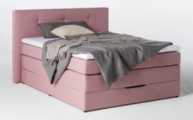 Boxspringbett BX1370 Frieda, rosa, 140 x 200 cm, inkl. Bettkasten