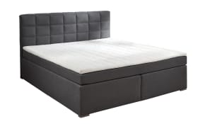 Boxspringbett BX2210 Chilton, grau, 180 x 200 cm, inkl. LED-Fußbeleuchtung