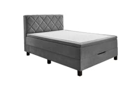 Boxspringbett BX2280 Jeff, grau, 120 x 200 cm