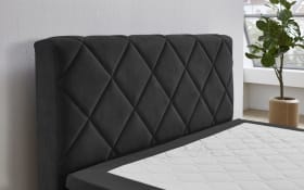 Boxspringbett BX2280 Jeff, schwarz, 120 x 200 cm