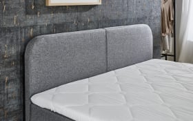 Boxspringbett BX2410 Joliet, grau, 140 x 200 cm