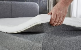 Boxspringbett BX2410 Joliet, grau, 140 x 200 cm