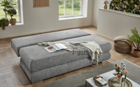 Schlafsofa Borna, silber, inkl. Kissen