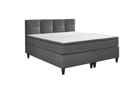 Boxspringbett Surrey, anthrazit, 140 x 200 cm, inkl. Topper