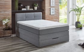 Boxspringbett Krems, silber, 140 x 200 cm, inkl. Bettkasten