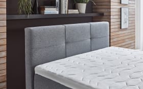 Boxspringbett Krems, silber, 140 x 200 cm, inkl. Bettkasten