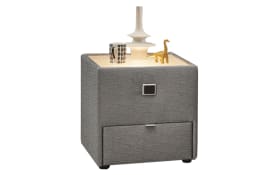 Nachttisch Lancy, grau meliert, 45 x 53 cm
