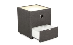 Nachttisch Lancy, braun, 45 x 53 cm