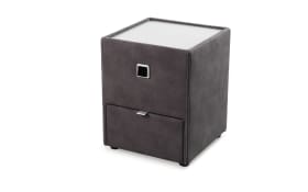 Nachttisch Lancy, anthrazit, 45 x 53 cm