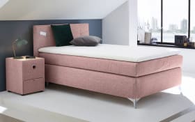 Boxspringbett Nora, rosa, 120 x 200 cm