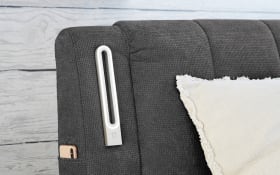 Boxspringbett Lotta Mix, grau, 180 x 200 cm