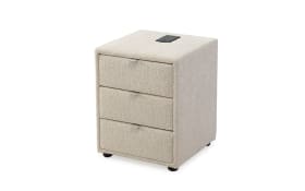 Nachtkonsole Lissy, beige, inkl. USB Aufladestation