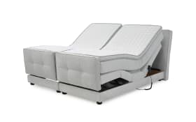 Boxspringbett Paloma 180, hellgrau, 180 x 200 cm, inkl. motorischer Verstellung