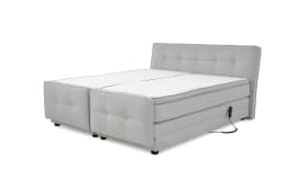 Boxspringbett Paloma 180, hellgrau, 180 x 200 cm, inkl. motorischer Verstellung