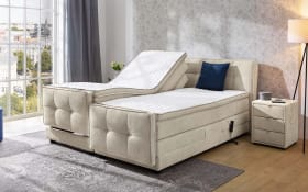 Boxspringbett Paloma 180, beige/braun, 180 x 200 cm, inkl. motorischer Verstellung