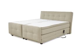 Boxspringbett Paloma 180, beige/braun, 180 x 200 cm, inkl. motorischer Verstellung