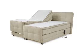 Boxspringbett Paloma 180, beige/braun, 180 x 200 cm, inkl. motorischer Verstellung