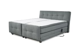 Boxspringbett Paloma 180, Grau, 180 x 200 cm, inkl. motorischer Verstellung