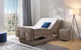 Boxspringbett Paloma 120, braun, 120 x 200 cm, inkl. motorischer Verstellung