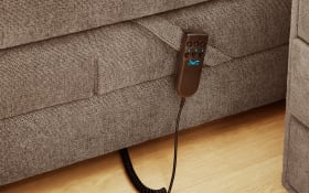 Boxspringbett Paloma 120, braun, 120 x 200 cm, inkl. motorischer Verstellung