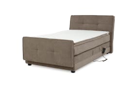Boxspringbett Paloma 120, braun, 120 x 200 cm, inkl. motorischer Verstellung