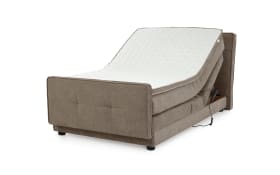 Boxspringbett Paloma 120, braun, 120 x 200 cm, inkl. motorischer Verstellung