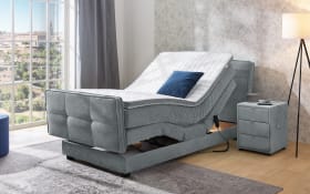 Boxspringbett Paloma 120, grau, 120 x 200 cm, inkl. motorischer Verstellung