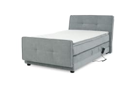 Boxspringbett Paloma 120, grau, 120 x 200 cm, inkl. motorischer Verstellung
