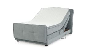 Boxspringbett Paloma 120, grau, 120 x 200 cm, inkl. motorischer Verstellung